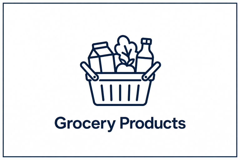 Minimal Grocery Basket Icon
